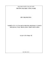 Nghiên cứu và ứng dụng phương pháp đặc tả phần mềm bằng ví dụ trong phát triển phần mềm