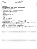 ĐỀ THI công nghệ 7