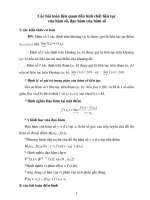 Các bài toán liên quan đến tính chất liên tục  của hàm số, đạo hàm của hàm số