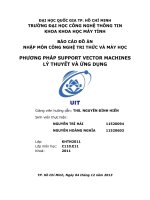 Phương pháp support vector machines lý thuyết và ứng dụng