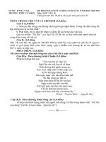 Bài  thi cuối năm lớp 10