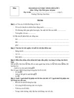 Đề thi và đáp án HSG  trường lớp 2 môn TV