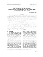 Dạy Mĩ thuật cho trẻ tiểu học theo dự án “Hỗ trợ giáo dục Mĩ thuật tiểu học” (SAEPS) Việt Nam – Đan Mạch