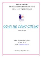 tiểu luận quan hệ công chúng