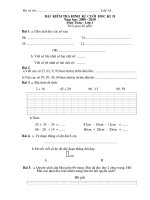 de kiem tra cuối năm lớp 1   rất hay