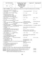 Đề thi công nghệ 7 chuẩn