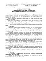 KẾ HOẠCH XD TRƯỜNG học THÂN THIỆN năm học 2015  2016