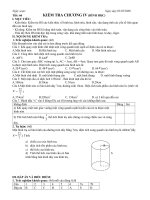 KIEM TRA CHUONG IV HINH HOC 9 CO DAP AN RAT RO RANG