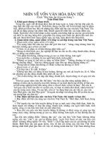 NHIN VE VON VAN HOA DAN TOC