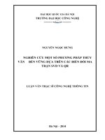 Nghiên cứu một số phương pháp thủy vân bền vững dựa trên các biến đổi ma trận SVD và QR