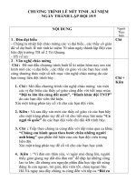 Chương trình ngày thành lập đội