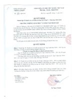 QĐ thành lập tổ thanh tra coi lớp 5  kỳII