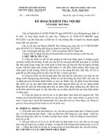 KẾ HOẠCH KIỂM TRA nội bộ 2015 2016