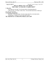 Giáo án thể dục tuần 10