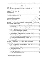 ÁP DỤNG TCM để xác ĐỊNH GIÁ TRỊ CHẤT LƯỢNG môi TRƯỜNG tại VQG BẠCH mã, THỪA THIÊN HUẾ 