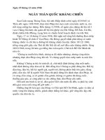 NGÀY TOÀN QUỐC KHÁNG CHIÊN 19/12