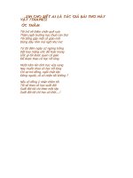 Ai là tác giả bài thơ này ?