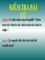 TUẦN HOÀN MÁU VÀ LƯU THÔNG BẠCH HUYẾT SINH 8