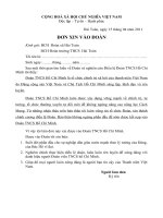 Đơn xin vào Đoàn