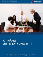 MasterSkills  KỸ NĂNG QUẢN LÝ XUNG ĐỘT