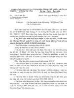 Hướng dẫn Báo cáo Tổng kết NH 2010 2011