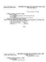 De kiem tra hoc ki mon nhac 6,7,8,9