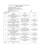 lịch công tác tuần 37