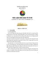 Tiểu luận lạm phát của việt nam từ năm 2005 đến nay tài liệu ebook giáo trình