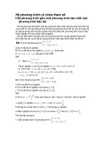 chuyên đề hệ phương trình có chứa tham số