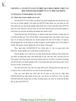 Giải pháp nâng cao hiệu quả hoạt động cho vay đối với doanh nghiệp vừa và nhỏ tại ngân hàng nông nghiệp và phát triển nông thôn việt nam   chi nhánh yên mỹ hưng yên