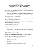 cách trình bày khóa luận tốt nghiệp