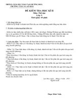 ĐE KIEM TRA  MON THE DUC ( KHOI 9 HKII)