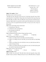 Đề thi học kỳ II   2010   2011   Trường THCS Nguyễn Công Trứ