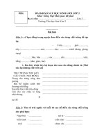 Đề thi HSG lop 2 môn Tiếng Việt. 2010 2011