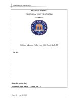 Bài thảo luận môn chiến lược kinh doanh quốc tế   tổng công ty cà phê việt nam