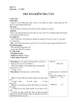 Tiết 171. Trả bài kiểm tra van