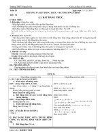 Giáo án ĐS lớp 10 cơ bảnChương III