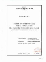 Nghiên cứu ảnh hưởng của cốt và màng bao tới khả năng giải phóng viên Kali Clorid