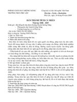 Mẫu làm bản thành tích cá nhân khen thưởng năm học 2008   2009