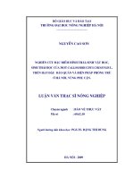 Nghiên cứu đặc điểm hình thái, sinh vật học, sinh thái học của mọt Callosobruchus chinensis L. trên hạt đậu bảo quản và biện pháp phòng trừ ở Hà Nội, vùng phụ cận.