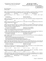 Đề KSCL chuyen Vinh phuc  có đáp án