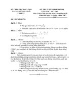 đề tuyển sinh Toán 10