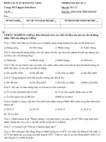 đề thi lý 8 trường Nguyễn Bỉnh Khiêm, Dầu Tiếng, Bính Dương