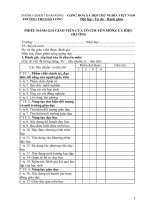 Phiếu đánh giá của TCM, của HT