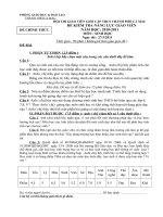 Đề thi KTNL giáo viên dạy giỏi