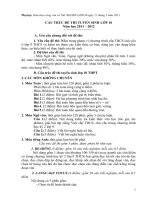 Cấu trúc đề thi tuyển sinh L10 NH 2010 2011