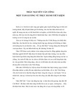 bài viết về gương tiết kiệm