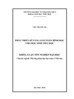 Phát triển kĩ năng giải toán hình học cho học sinh tiểu học