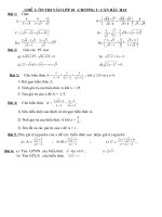 ÔN THI TUYỂN VÀO LỚP 10