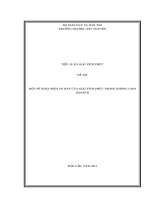 Tiểu luận giải tích phức  một số khái niệm cơ bản của giải tích phức trong không gian banach